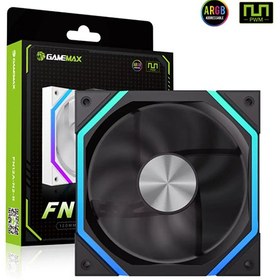 تصویر فن کیس گیمینگ گیم مکس FN12A-N2-R BK 