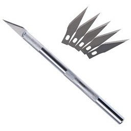 تصویر کاتر قلمی با 6 تیغه یدک EASY GRIP 