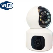 تصویر دوربین مداربسته بیسیم وایفای دو لنز چرخشی v380 Dual Lens 4mp wifi 