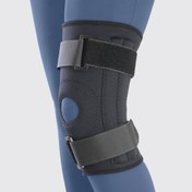تصویر زانوبند طب و صنعت مدل ۴۱۱۰۰ _ نئوپرن چهارفنره ا Neoprene knee Stabilizer Neoprene knee Stabilizer