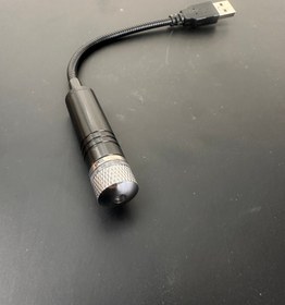 تصویر لیزر لایت کهکشانی سقف خودرو مدل USB | چراغ تزئینی ستاره‌ای داخل کابین 