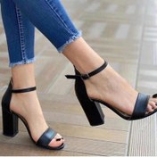 تصویر کفش مجلسی زنانه مدل تک بند چرم سایز ۳۷ تا ۴۰ رنگ مشکی و سفید 