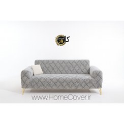 تصویر کاور مبل سه نفره کشی هوم کاور مدل لاکرا فلو 
