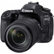 تصویر دوربین عکاسی کانن Canon 80D با لنز 135-18 usm (دست دوم) 