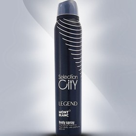 تصویر اسپری خوشبو کننده بدن مردانه Legend حجم 200میل سلکشن سیتی Selection City Body Spray Legend For Men 200ml