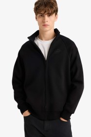 تصویر سویشرت مردانه مشکی دفکتو 