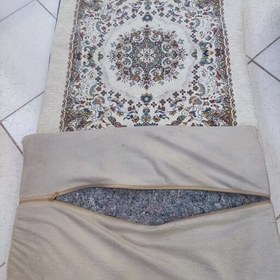 تصویر تشک کناره اتاقی تشک نمدی مخمل زیرانداز مخمل پتوکناراتاقی 