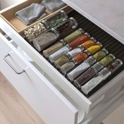 تصویر جا ادویه ایکیا مدل CITRONHAJ سایز ۱۲ سانتیمتر شیشه ای استیل 