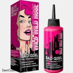 تصویر شامپو رنگ مو فانتزی برند دختر بد BAD GIRL BAD GIRL Color Shampoo انتخاب رنگ :Wild Wild Rose 