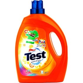 تصویر مایع لباسشویی مخصوص لباس رنگی تست مدل 2in1 مقدار 3000 میلی لیتر Test 2in1 Colored Clothes Washing Machine Liquid 3000ml