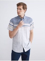 تصویر پیراهن بلوز دکمه دار مردانه آستین کوتاه و مناسب نیلیو LC Waikiki 