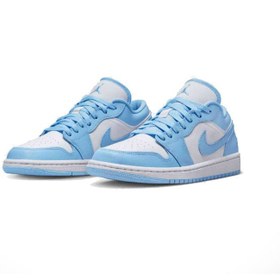 تصویر کتونی ایرجردن 1 لو مدل DC0774-141 Air Jordan 1 LOW Womens Aluminum DC0774-141