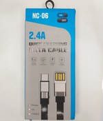 تصویر کابل شارژر یو اس بی به لایتنینگ مدل NC-06 