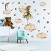 تصویر برچسب و استیکر دیواری کودک تاتی پریا 