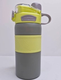 تصویر قمقمه استیل کمر سیلیکونی Silicone waist steel thermos