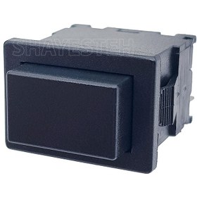 تصویر کلید راکر فشاری چهار پین مشکی 