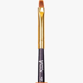 تصویر براش گریم سرصاف D102 سایز 4 ورژن Vergen D102 Makeup Brush Size 4