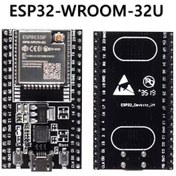 تصویر برد توسعه ESP32 WROOM-32U دارای بلوتوث، وای فای داخلی و مبدل CP2102 