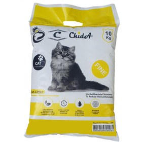 تصویر خاک بستر گربه چیدا مدل کربن دار وزن 10 کیلوگرم 