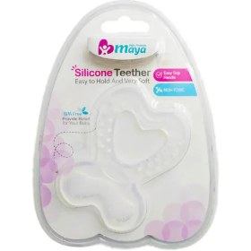 تصویر دندانگیر سیلیکونی طرح قلب مایا Maya Medical Teether code:4542/2