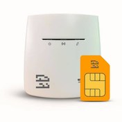 تصویر بسته اینترنت 6 ماهه 240 گیگابایت TD-LTE + مودم B2 و سیم کارت (سرعت 5 تا 40 مگابیت) 