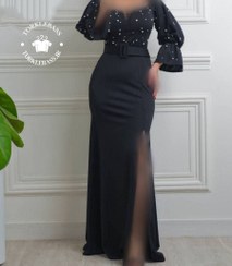 تصویر لباس مجلسی زنانه ماکسی بلند کد 1312 