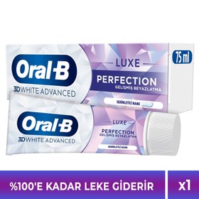 تصویر خمیردندان اورال بی سفید کننده و لکه بر سه بعدی پرو Oral-B Pro 3D White Advanced Luxe Perfection 75 Ml