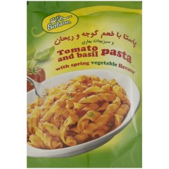 تصویر پاستا با طعم گوجه و ریحان سبزان – 180 گرم 