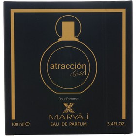 تصویر ادوپرفیوم زنانه مدل Atraccion Gold حجم 100 میلی لیتر ماریاژ Maryaj Atraccion Gold Eau De Parfum For Women 100ml