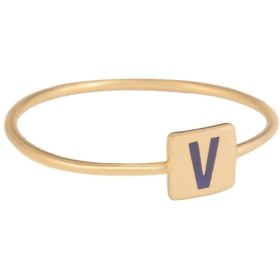 تصویر انگشتر حرف V 