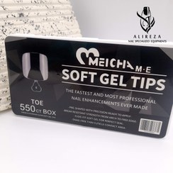 تصویر ژلتیپس پا ۵۵۰تایی مچا Soft Gel tips for toe 550ct