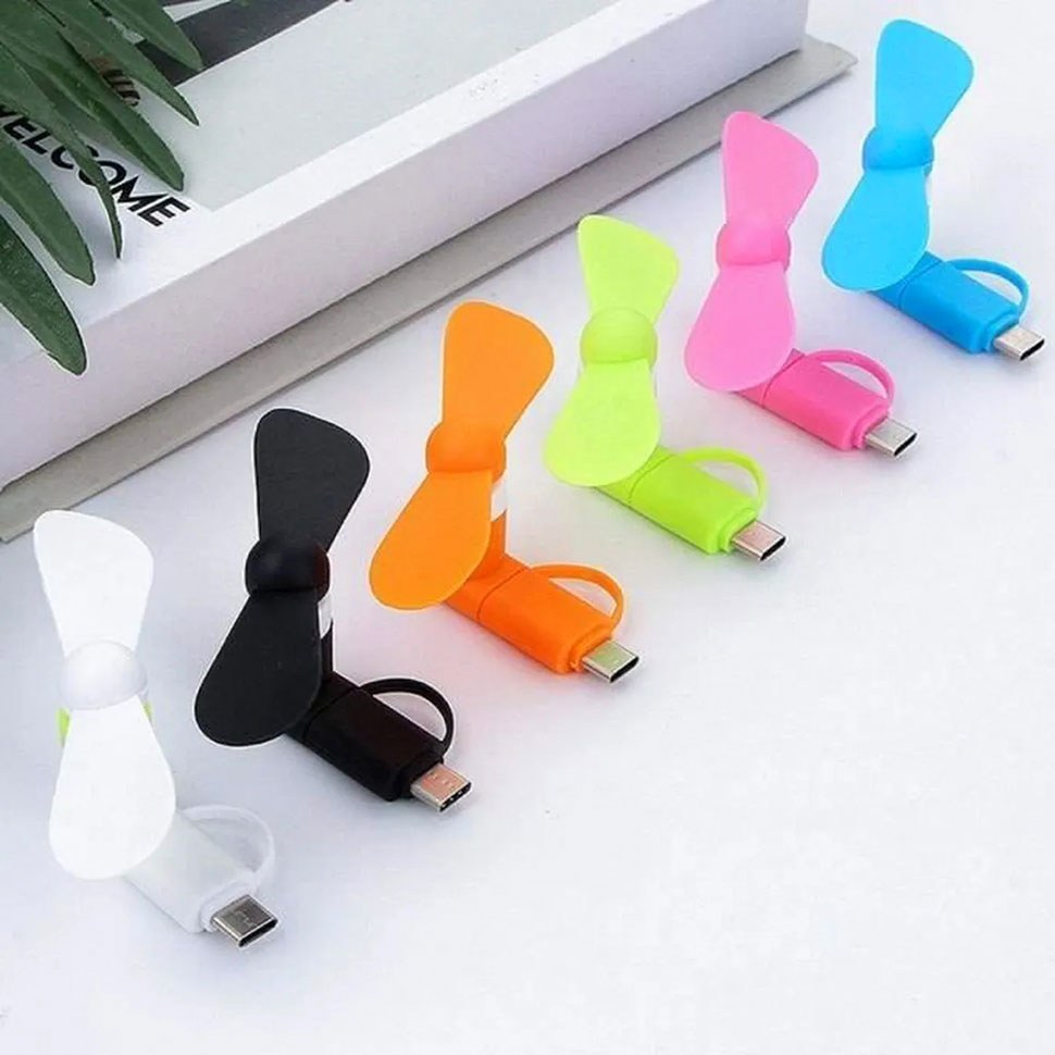 قیمت و خرید پنکه همراه مدل Mini USB به همراه مبدل USB به micro USB