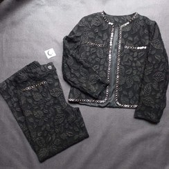 تصویر کت و شلوار زنانه ژاکارد 