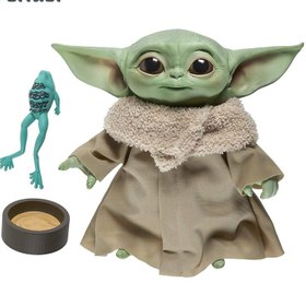 تصویر عروسک سخنگوی بیبی یودا Baby Yoda Star Wars The Child Talking Plush Toy