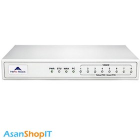 تصویر گیت وی نیوراک مدل MX8G-8FXO NewRock MX8G-8FXO Gateway