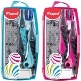 تصویر مپد / پرگار / 9 تکه / جعبه پلاستیکی 