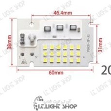 تصویر DOB اس ام دی 220 ولت مستطیل 20 وات 