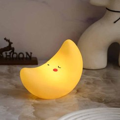 تصویر چراغ خواب فانتزی طرح ماه LED 