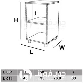 تصویر کمد کوتاه مدل L031 