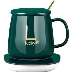 تصویر ماگ وارمر دار لاکی Luckey مدل Smart Mug 