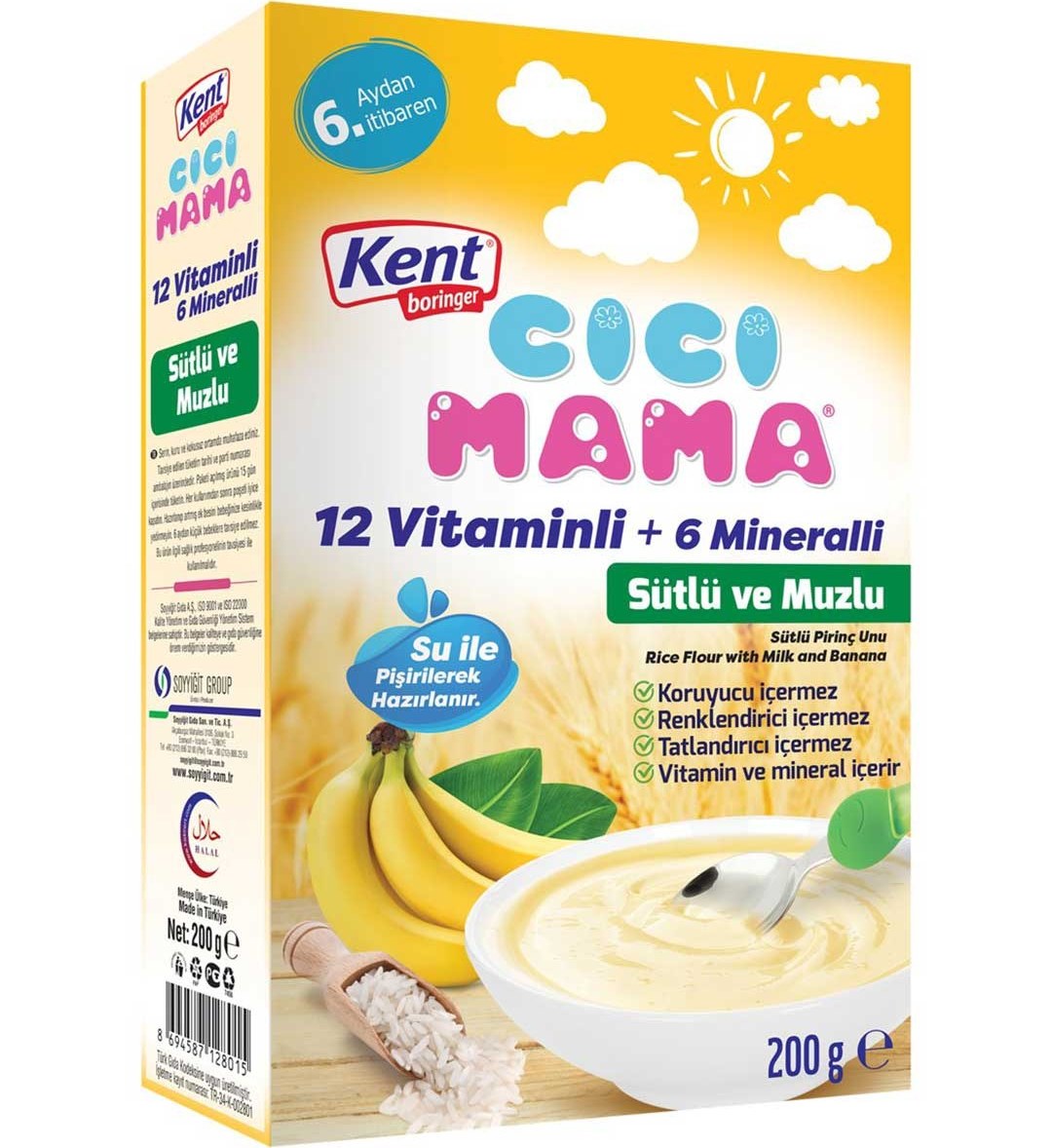 ÜLKER Ülker Hero Baby Milk Banana Rice Baby Food 200 gr