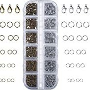 تصویر جعبه ابزار جواهرات اوتوس .1104 قطعه قفل خرچنگی و حلقه پرشی مخصوص زیورآلات برای ساخت جواهرات. 