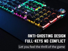 تصویر کیبورد مکانیکی گیمینگ AULA F2088 AULA F2088 Mechanical Keyboard Game Full-key Programmable Marcro Keyboard Anti-ghosting Switch Wired For Gaming Computers