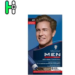 تصویر ژل رنگ موی مردانه شوارتسکف Schwarzkopf MEN Perfect – شماره 40 (بلوند تیره) 