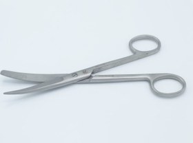 تصویر قیچی نخ یکسر تیز سرکج ۱۶سانتی 