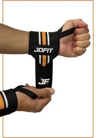 تصویر مچ بند ورزشی سفید مردانه و زنانه دست بسته دستبند وزن تناسب اندام 2 jofit 