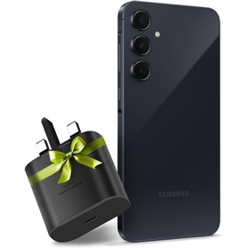 تصویر گوشی سامسونگ Galaxy A55 دو سیم کارت ظرفیت ۲۵۶ گیگابایت و رم ۸ گیگابایت + هدیه آداپتور 25 وات با کابل Type-C 