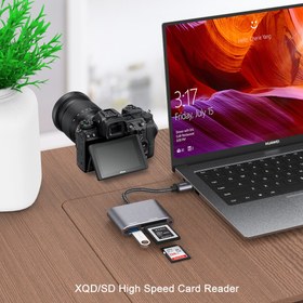 تصویر تبدیل usb به usb3/sd/tf اونتن مدل OTN-5512 