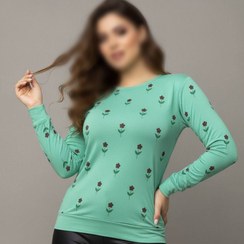 تصویر بلوز آستین بلند چاپ نهال پک ۶ عددی 