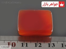 تصویر نگین عقیق قرمز خوشرنگ کد 139260 